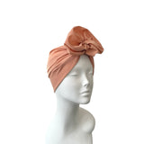 Oversized Rosette Pink Turban Hat