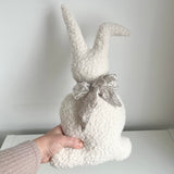 Bouclé Easter Bunny Pillow