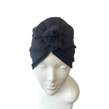 Navy  Rosette Turban