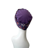 Purple Turban Beanie Hat with Toadstool Headband 