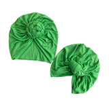 Bright Green Knot Hair Turban for Women