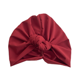 Maroon Prettied Adult Turban Head Wrap 