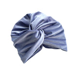 Dusky Lilac Stretch Velvet Turban Twist