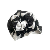 Pre Tied Plisse Jersey Bow Turban