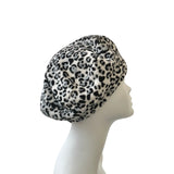 White and Black Cheetah Soft Cosy Hat