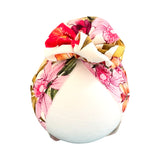 Size 6-18 Months White Floral Cotton Jersey Baby Girl Turban
