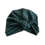  Dark Green Ready Made Knit Turban 