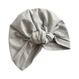 Light Grey Pre-tied Knot Head Wrap