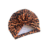 Rust Orange Women's Leopard Hair Turban