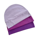 Purple Summer Snug Cotton Beanie Caps