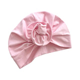 Light Pink Rosette Turban Head Wrap for Women 