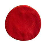 Rust Orange Fleece Beret for Women