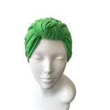 Bright Green Knot Hair Turban for Women