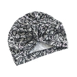 Black and White Patterned Vintage Style Head Turban 