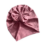 Dusky Pink Girl Rose Turban Hat