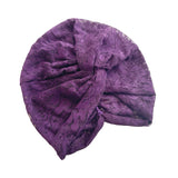 Purple Summer Lace Head Wrap Turbante