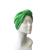 Bright Green Knot Hair Turban for Women