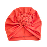 Burnt Orange Chain Knot Turban Hat