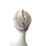 Beige 1940s Vintage Style Twist Turban Hat