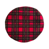 Red Tartan Retro Beret Hat for Women