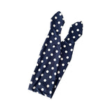 Navy Blue Polka Dot Hair Wrap Scarf