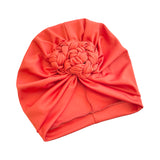 Burnt Orange Chain Knot Turban Hat