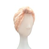Blush Pink Lined Lightweight Lace Turban Hat for Women