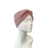 Dusky Pink Sherpa Fleece Earmuffs Headband