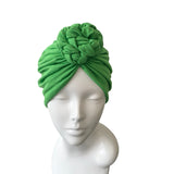 Green Chain Knot Ready Made Head Wrap