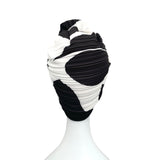 Pleated Stretch Satin Fabric Women's Hair Turban