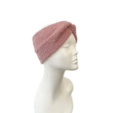 Dusky Pink Sherpa Fleece Earmuffs Headband