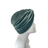 Pastel Mint Soft Elastic Velvet Turban Hat