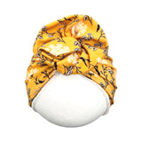 Yellow Floral Boho Baby Turban