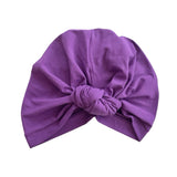 Purple Hair Loss Head Covering Hat