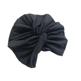 Black Soft Twisted Jersey Head Wrap