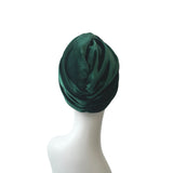 Green Velvet Vintage Style Twisted Hair Turban