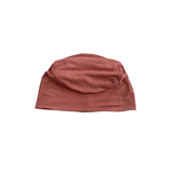 Pastel Rust Soft Seamless Bamboo Turban Beanie Hat with Detachable Headband