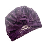 Thin Purple Lace Summer Head Wrap