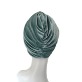 Pastel Mint Soft Elastic Velvet Turban Hat