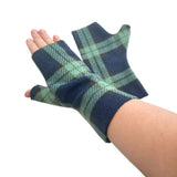 Handmade womens fleece wrist warmers