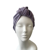 Dusky Lilac Front Knot Hair Turban