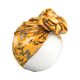 Yellow Floral Boho Baby Turban