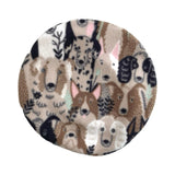 Dog Print Vintage Style Fashion Fleece Beret