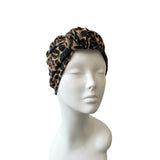 Leopard Cotton Prettied Adult Turban Head Scarf