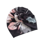 Black Floral Soft Ready Wear Turban