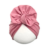 Dusky Pink Girl Rose Turban Hat