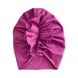 Size 6-18 Months Violet Cotton Baby Girl Turban Hat