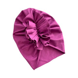 Size 6-18 Months Violet Cotton Baby Girl Turban Hat