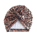 Leopard Prettied Adult Turban Head Scarf 