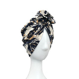 Handmade Leaves Pattern Turban Head Wrap